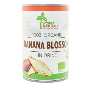 Organic Banana Blossom Pieces in Brine