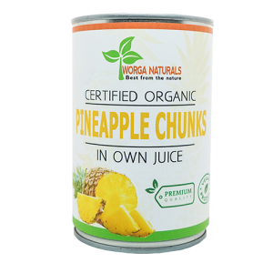 Organic Pineapple Chunks in own Juice