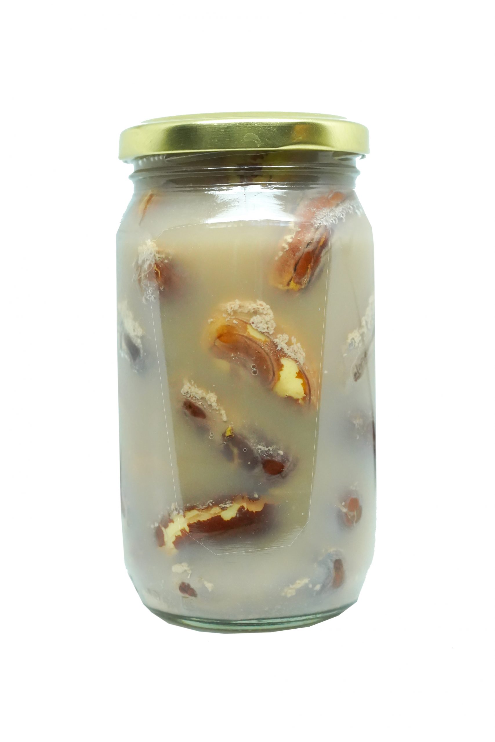 Organic jackfruit seeds in pineapple juice